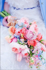Bouquet of Flowers Earth Purples